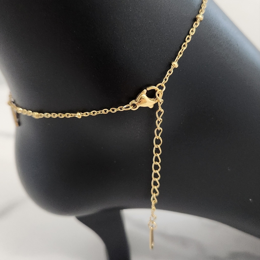Gold Musical Note Anklet Dainty Music Charm Ankle Bracelet Boho Beach New - Picture 8 of 12